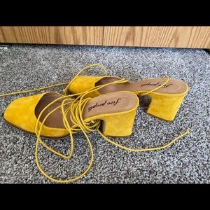Free People Lace up Heels